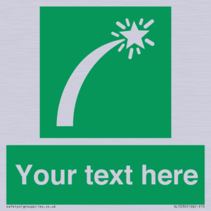 Custom sign safe condition Survival craft distress signal